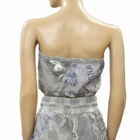 Out From Under Urban Outfitters Mason Spliced Tube Top Beach Printed M 217034 - Picture 7 of 8